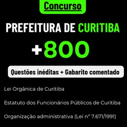 +800 QUESTÕES PREFEITURA DE CURITIBA