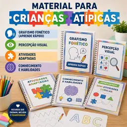 Material para Crianças Atípicas — Kit de Atividades TEA