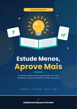 Estude menos, aprove mais