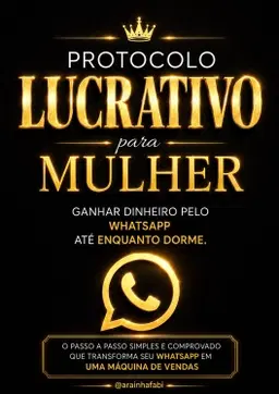 Protocolo Lucrativo para MULHER ganhar dinheiro pelo WhatsApp até enquanto dorme