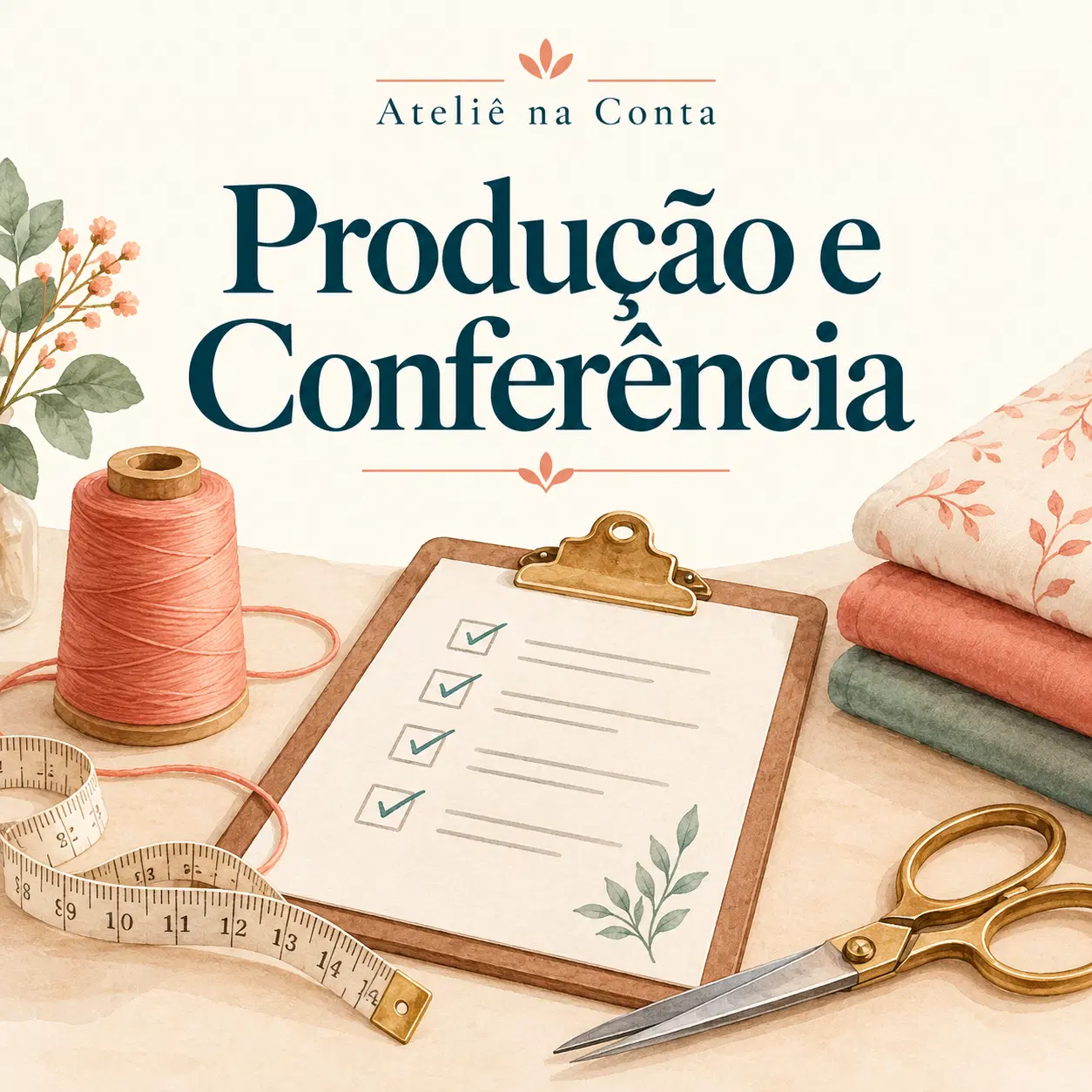Organize a produção antes de começar cada encomenda