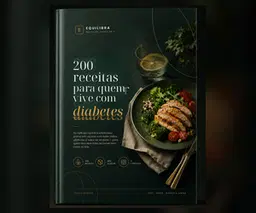 200 Receitas para quem vive com diabetes -  Você recebe: 200+ receitas + 🎁 2 bônus grátis (Guia de Ingredientes + Sucos Detox) + garantia de 7 dias