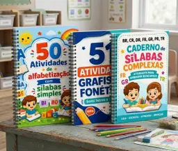 50 atividades com sílabas simples + 2 cadernos bônus