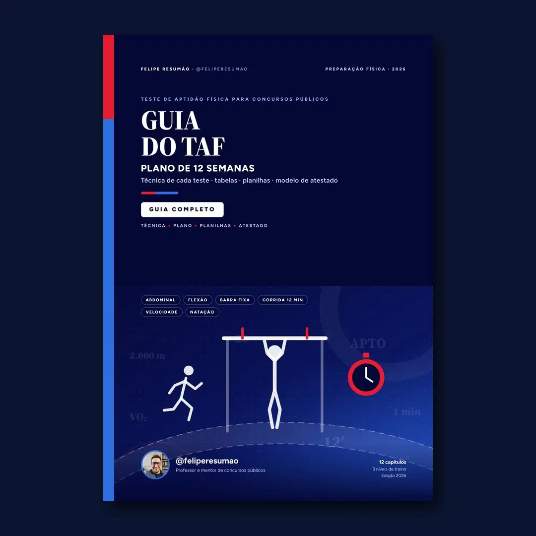 Leve também o Guia do TAF (plano de 12 semanas)