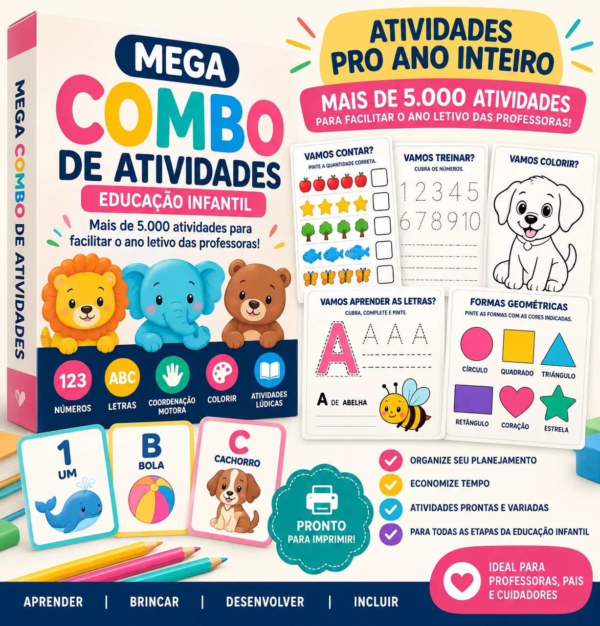 🎁 TENHA ATIVIDADES PRONTAS PARA O ANO INTEIRO!