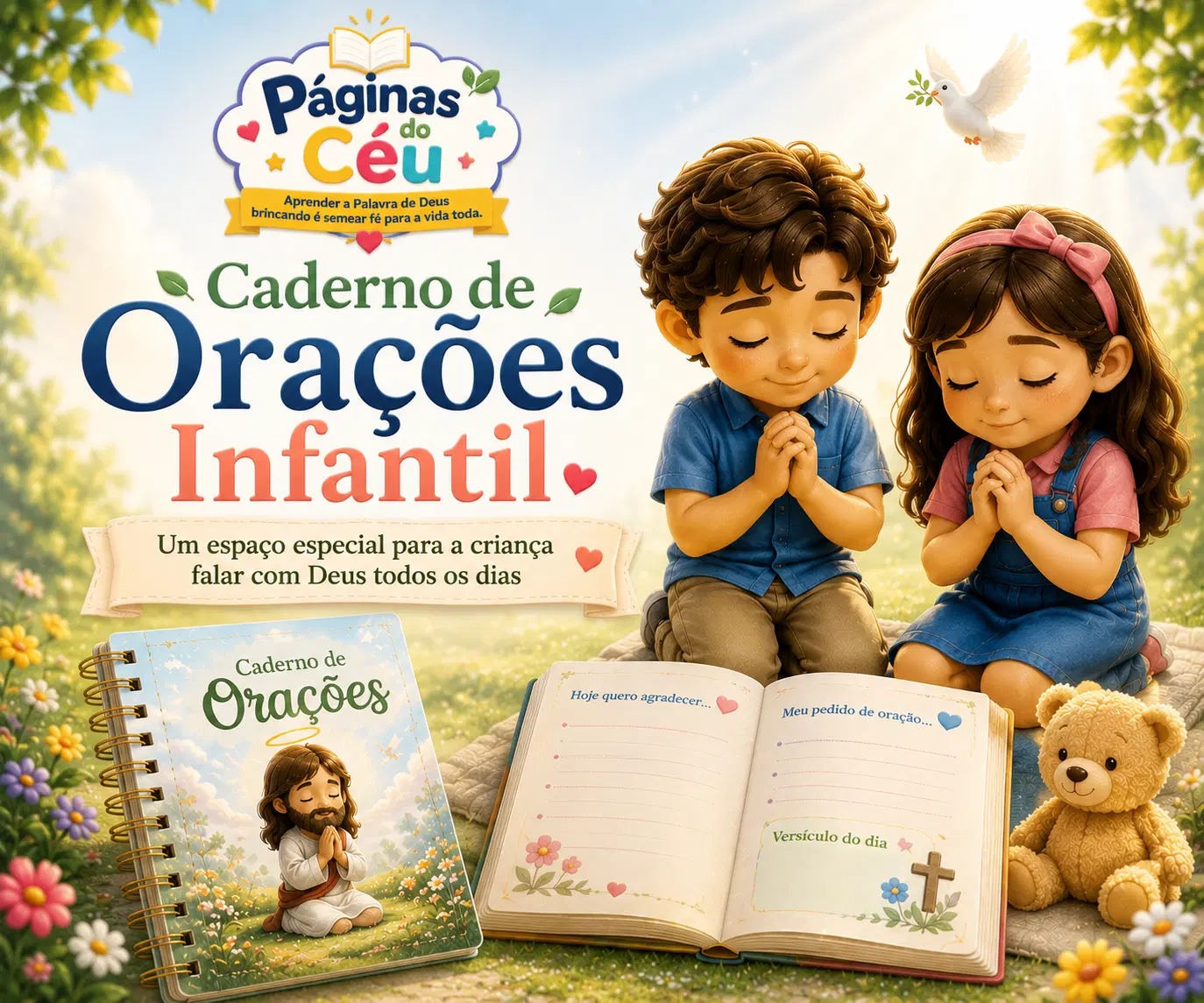 Caderno de oração - Páginas do céu