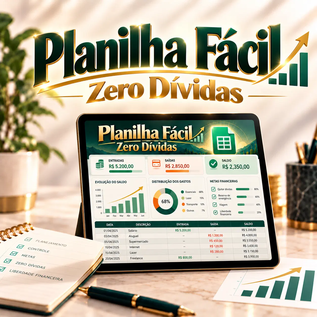 Planilha Fácil Zero Dívidas