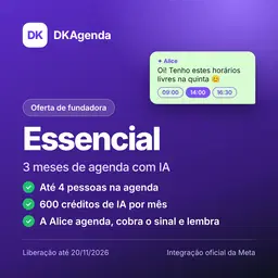 DKAgenda Fundadora: Essencial (3 meses)