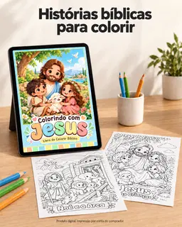 Colorindo com Jesus — Livro Bíblico de Colorir