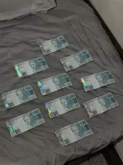 8 Cédulas de 100 | 800 reais em cédulas de 100 R$