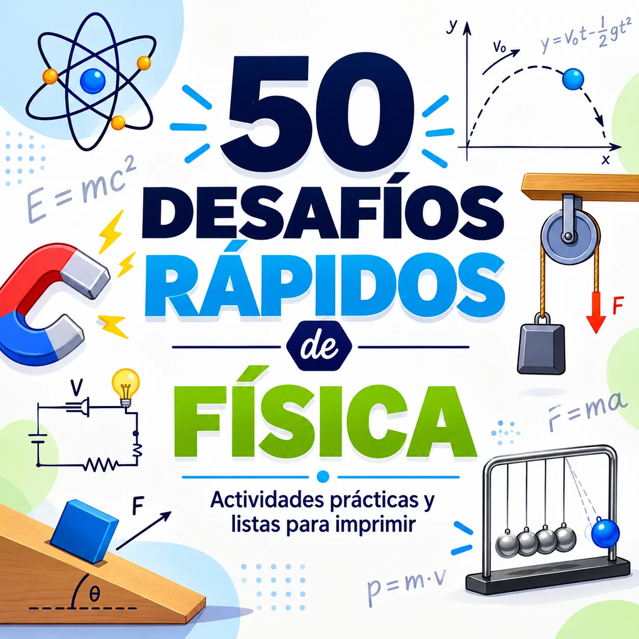 50 Desafíos Rápidos de Física