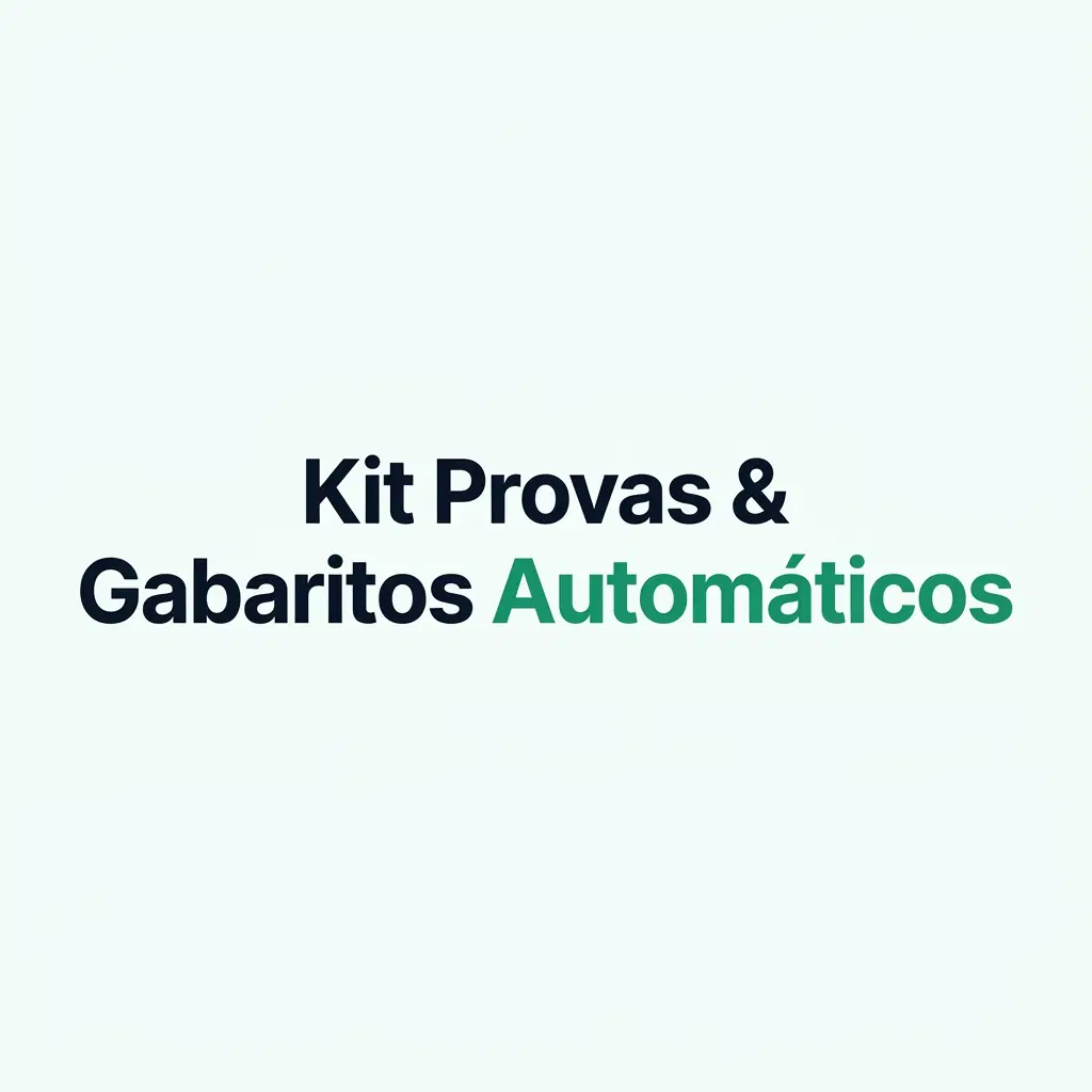 Kit Provas & Gabaritos Automáticos