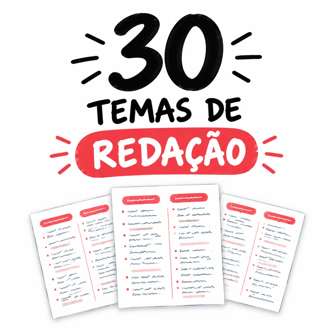 30 Temas Prováveis de Redação