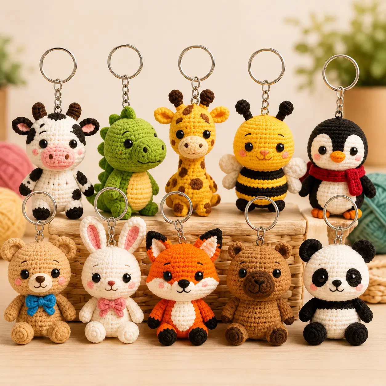 Chaveiros Amigurumis
