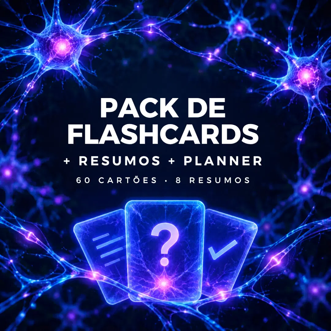 Pack de Flashcards, Resumos e Planner