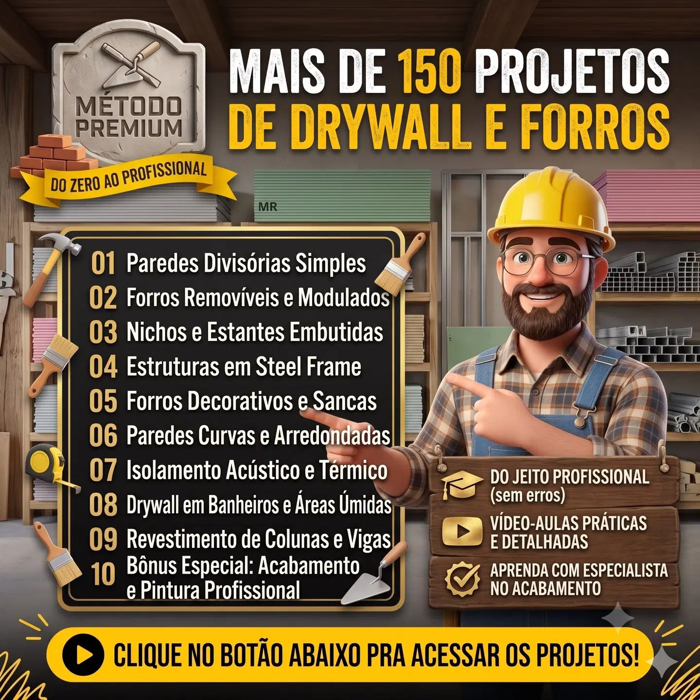 150 Projetos de Drywall e Forros