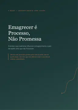 Emagrecimento é Progresso e Não Milagre