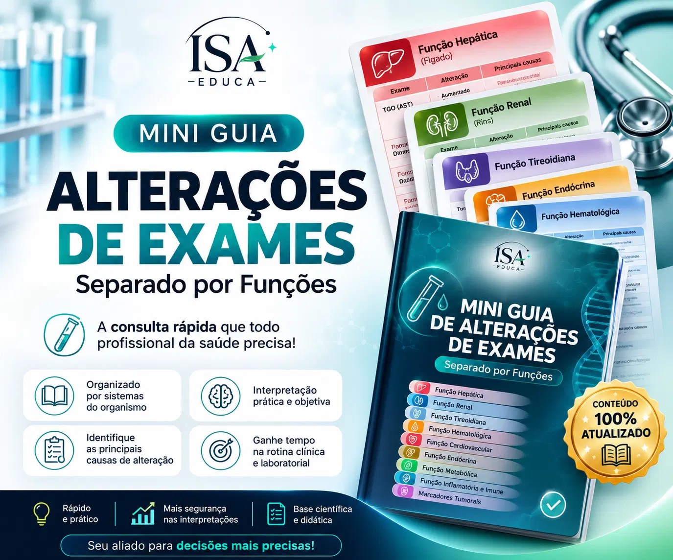GUIA DE EXAMES LABORATORIAIS POR FUNÇÕES