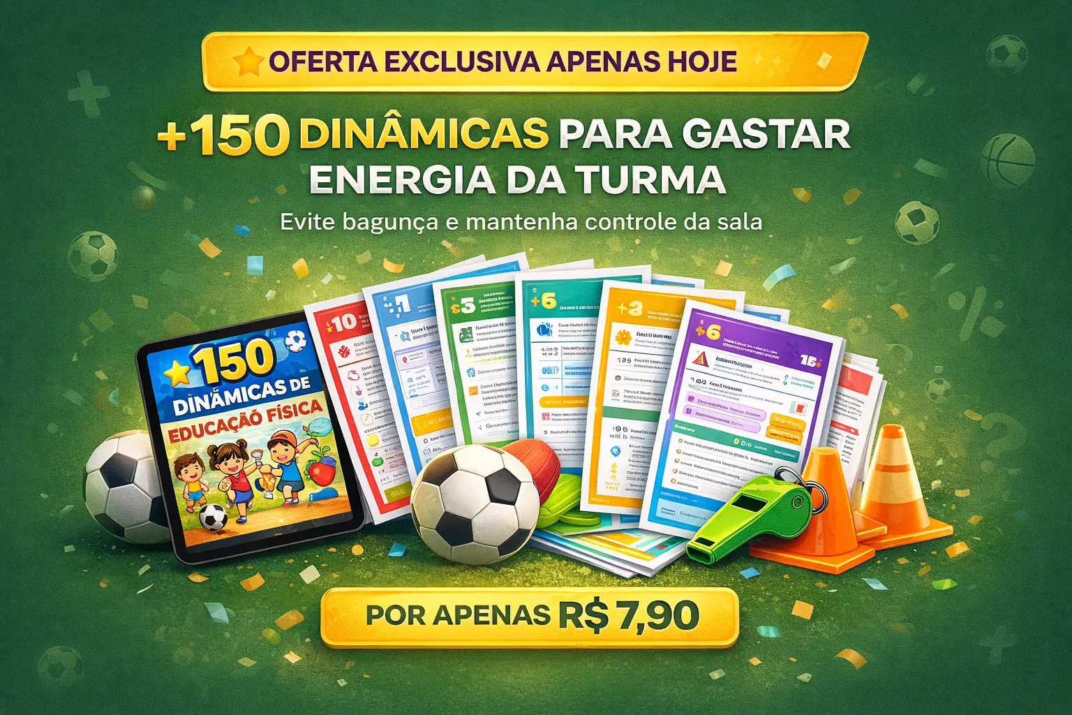 🚨 +150 DINAMICAS PARA GASTAR ENERGIA DA TURMA