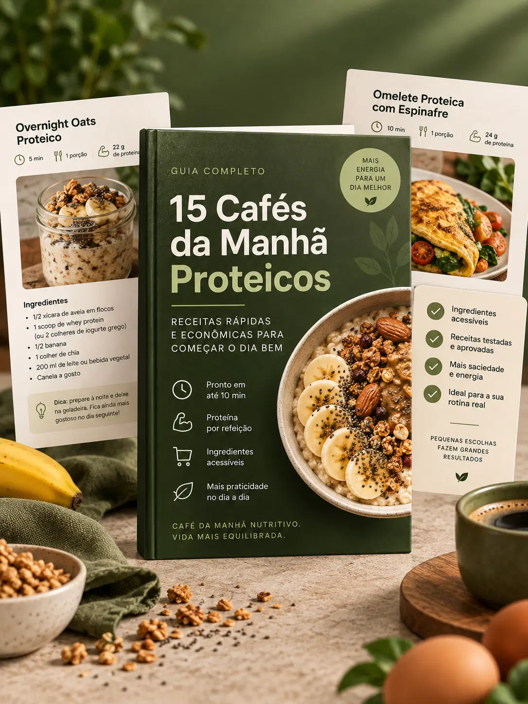 15 Cafés da Manhã Proteicos