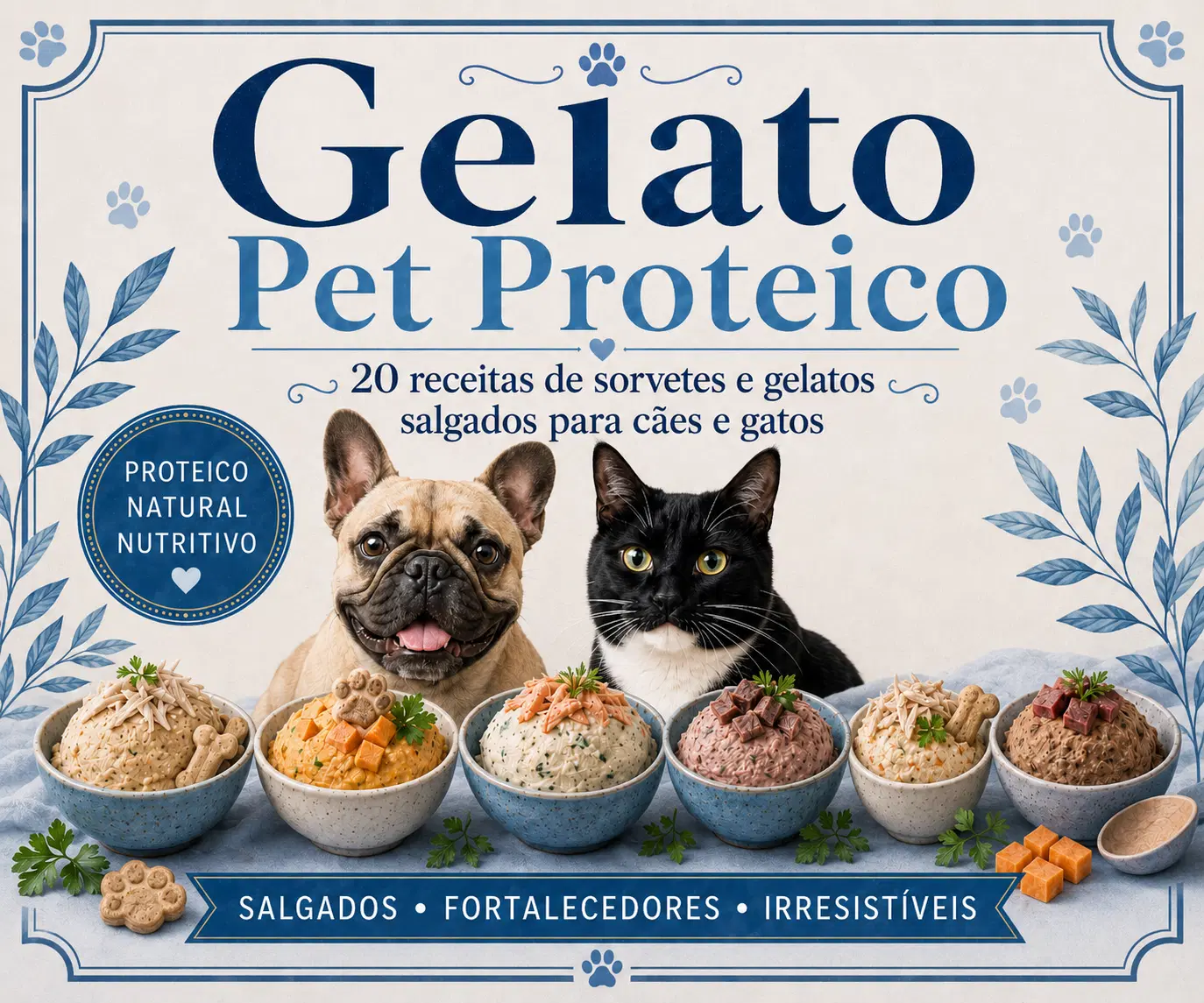 + GelatoPet — 20 Receitas de Sorvetes Proteico para Cães e Gatos