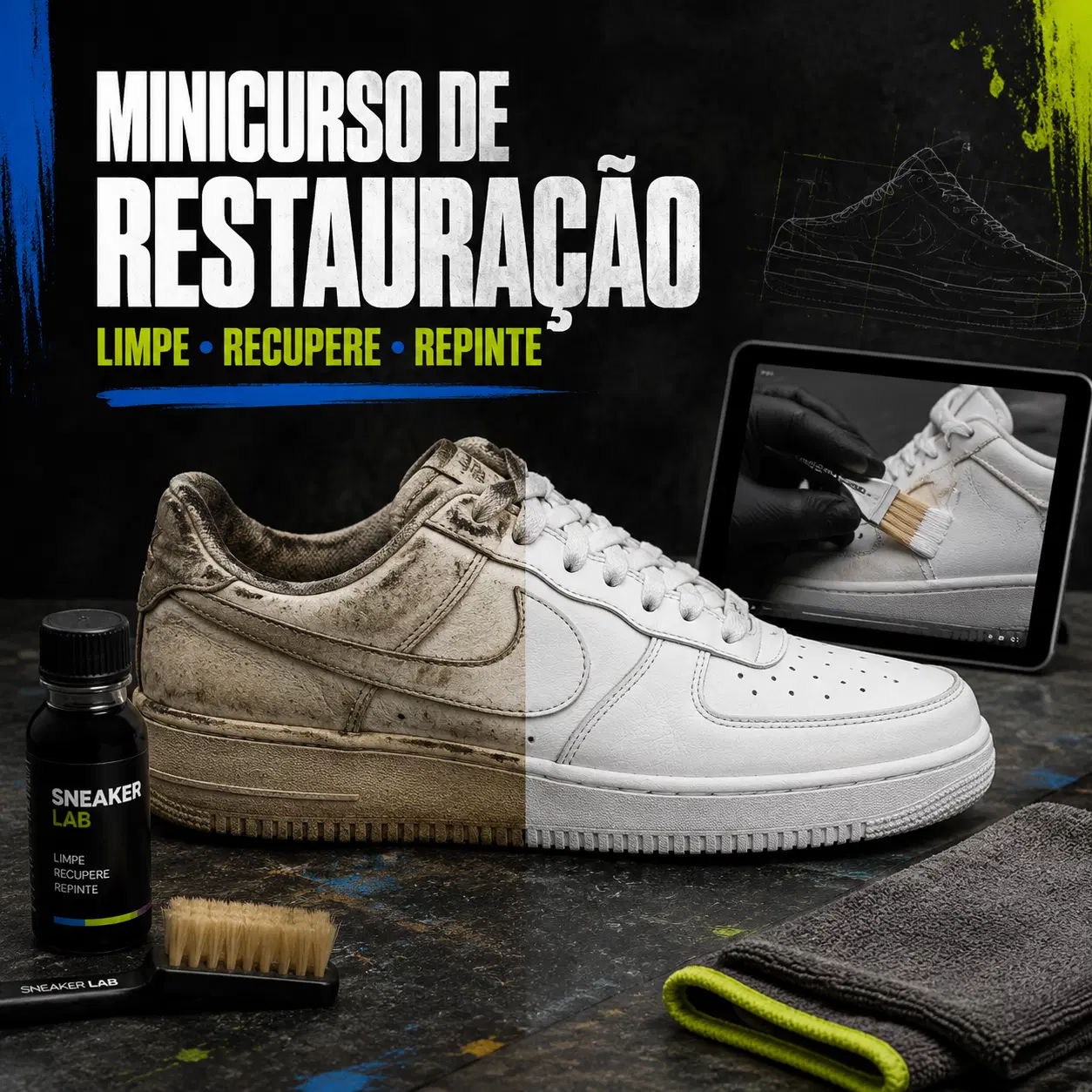 Mini Curso de Restauração Profundo para Sneaker