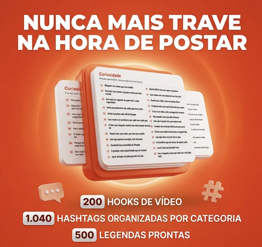 Kit Conteúdo para Achadinhos