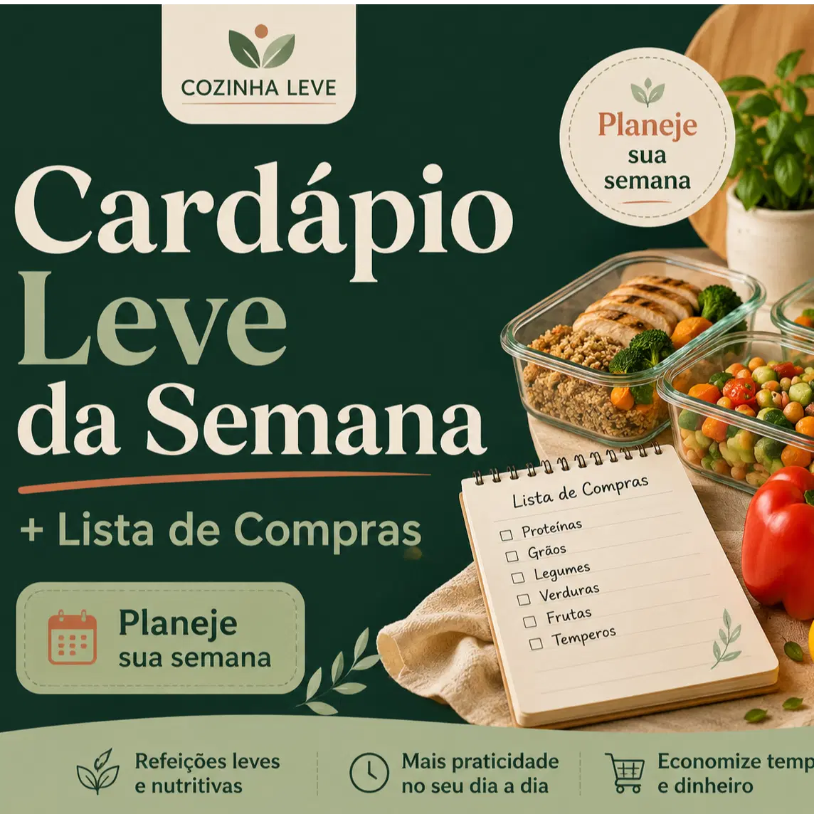 🛒 Organize sua semana