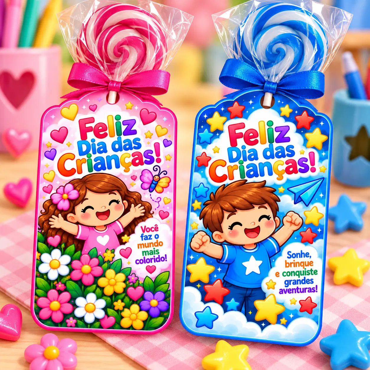 🍭 Leve também a Lembrancinha de Pirulito!