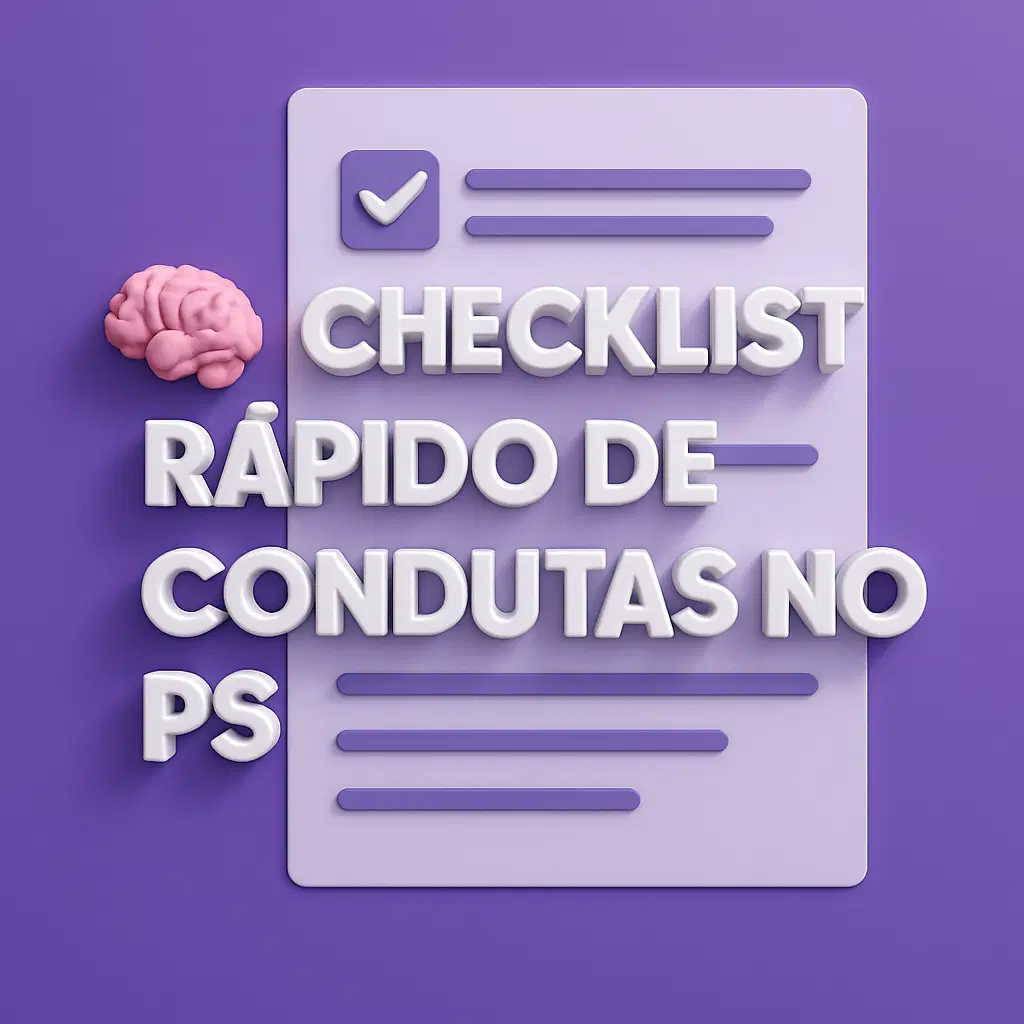 Checklist de Condutas Rápidas!
