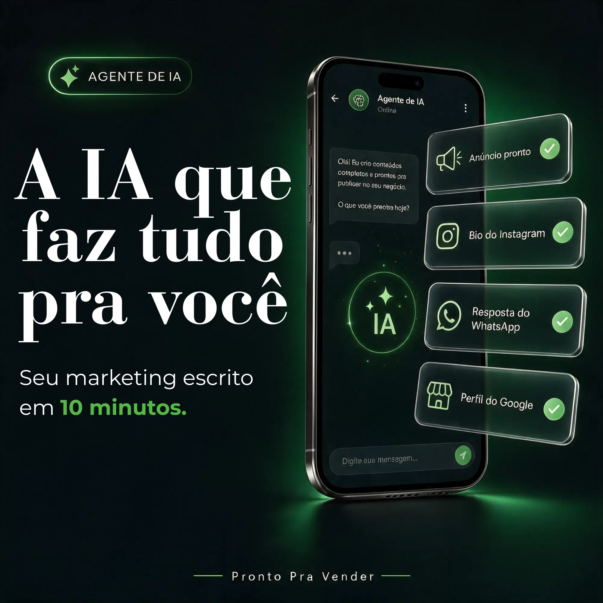 SIM! Quero a IA que faz tudo pra mim