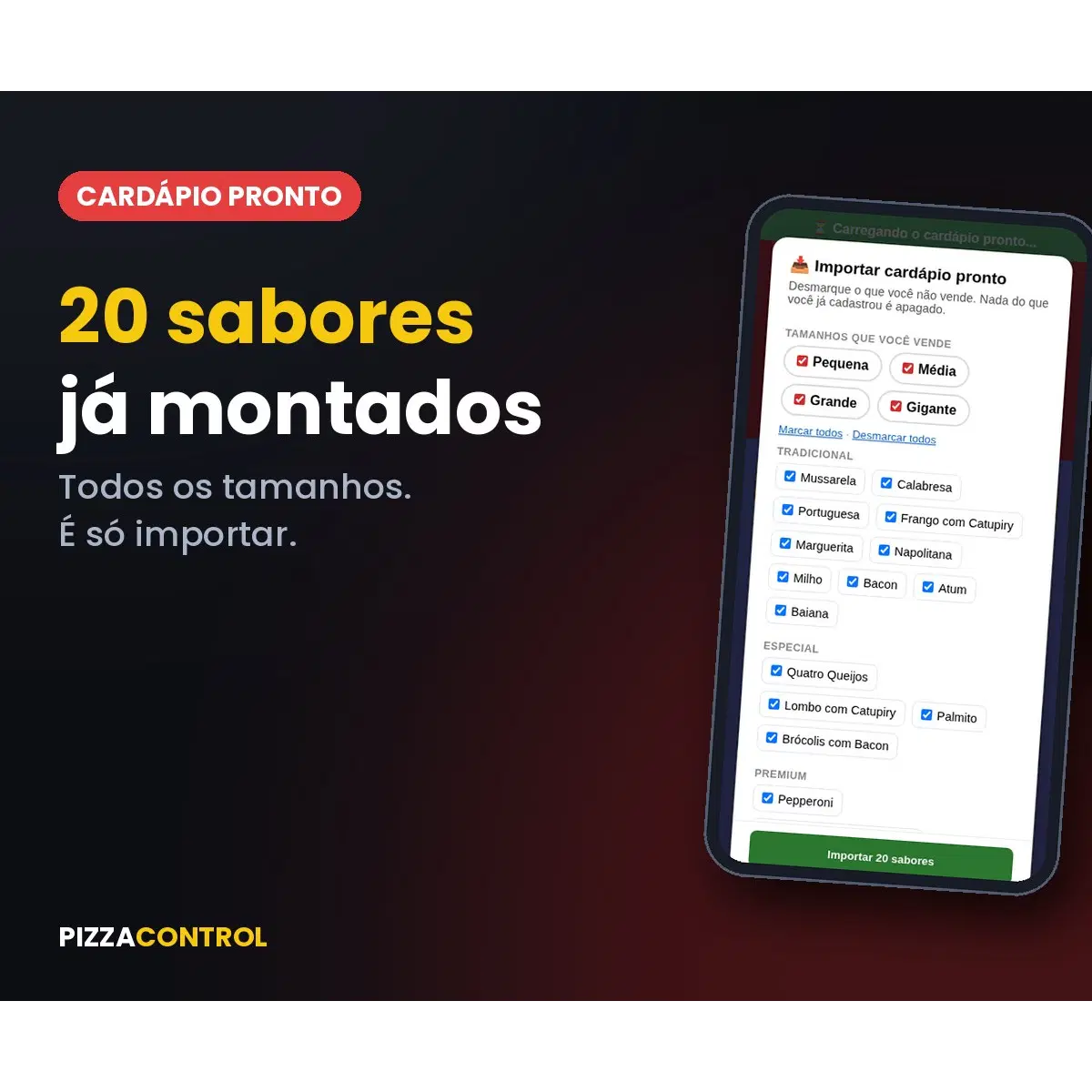 Cardápio Pronto