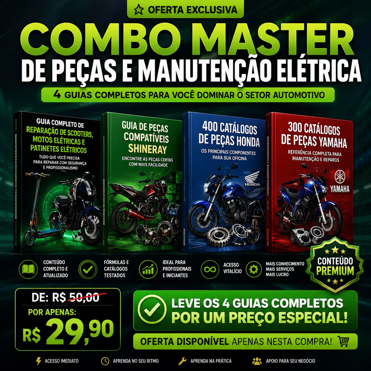 somente hoje R$ 17,50