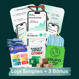 LOJA SIMPLES - PRECIFICAÇÃO/MENSAGENS
