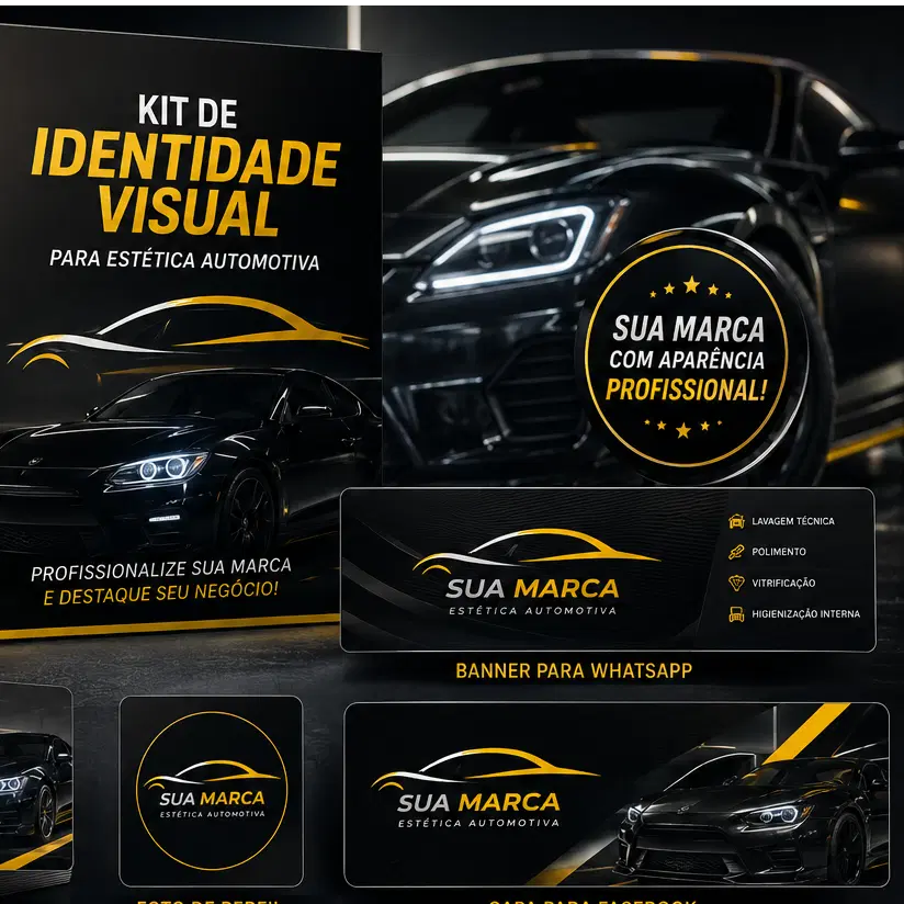 Kit de Identidade Visual para Estética Automotiva
