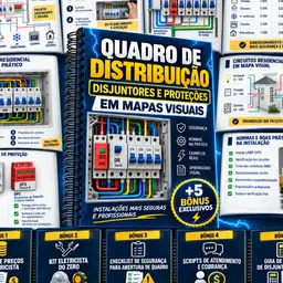 Quadro de Distribuição, Disjuntores e Proteções em Mapas Visuais + 5 Bônus