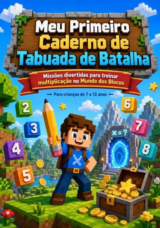 Batalha da Tabuada no Mundo dos Blocos