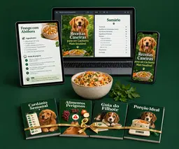 +200 Receitas Naturais para Cães + 4 Bônus - Oferta especial