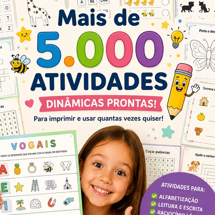 PACK COM 5 MIL ATIVIDADES DINAMICAS