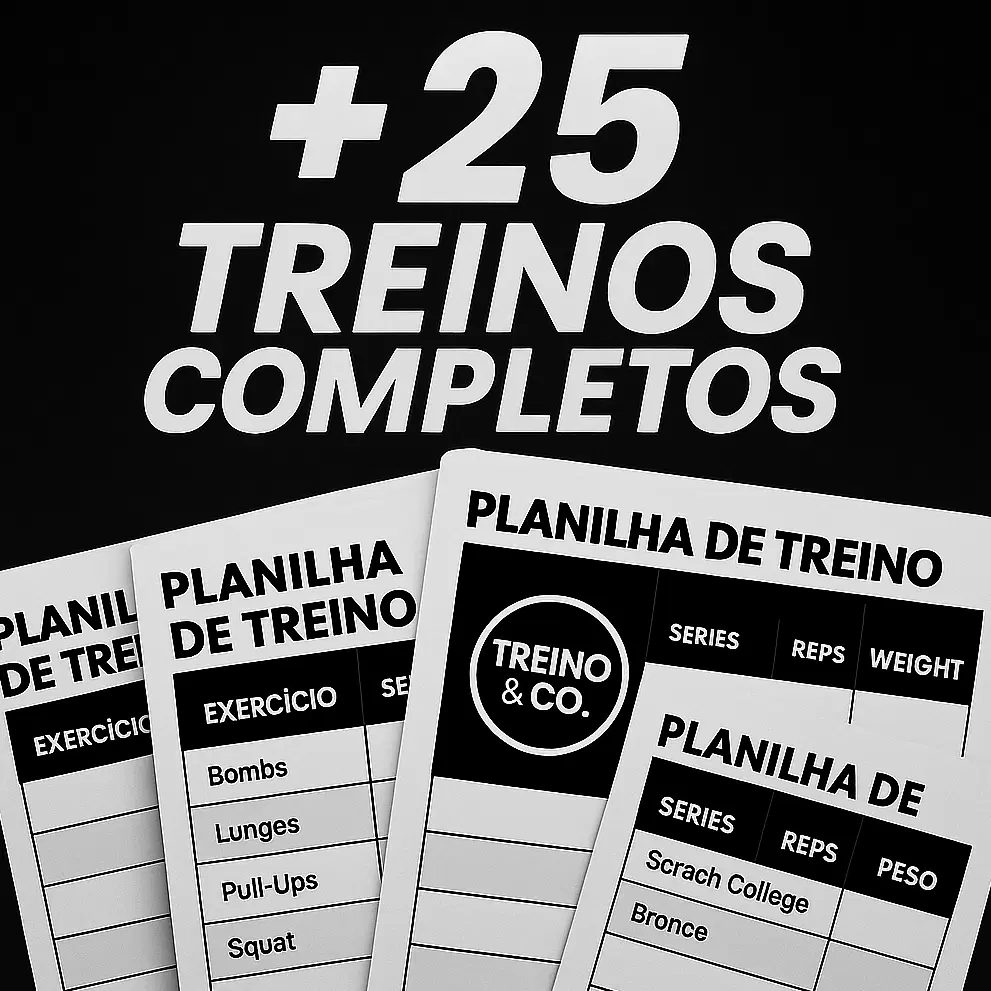 +25 Planilhas de Treino