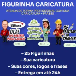 KIT FIGURINHAS DE CARICATURA