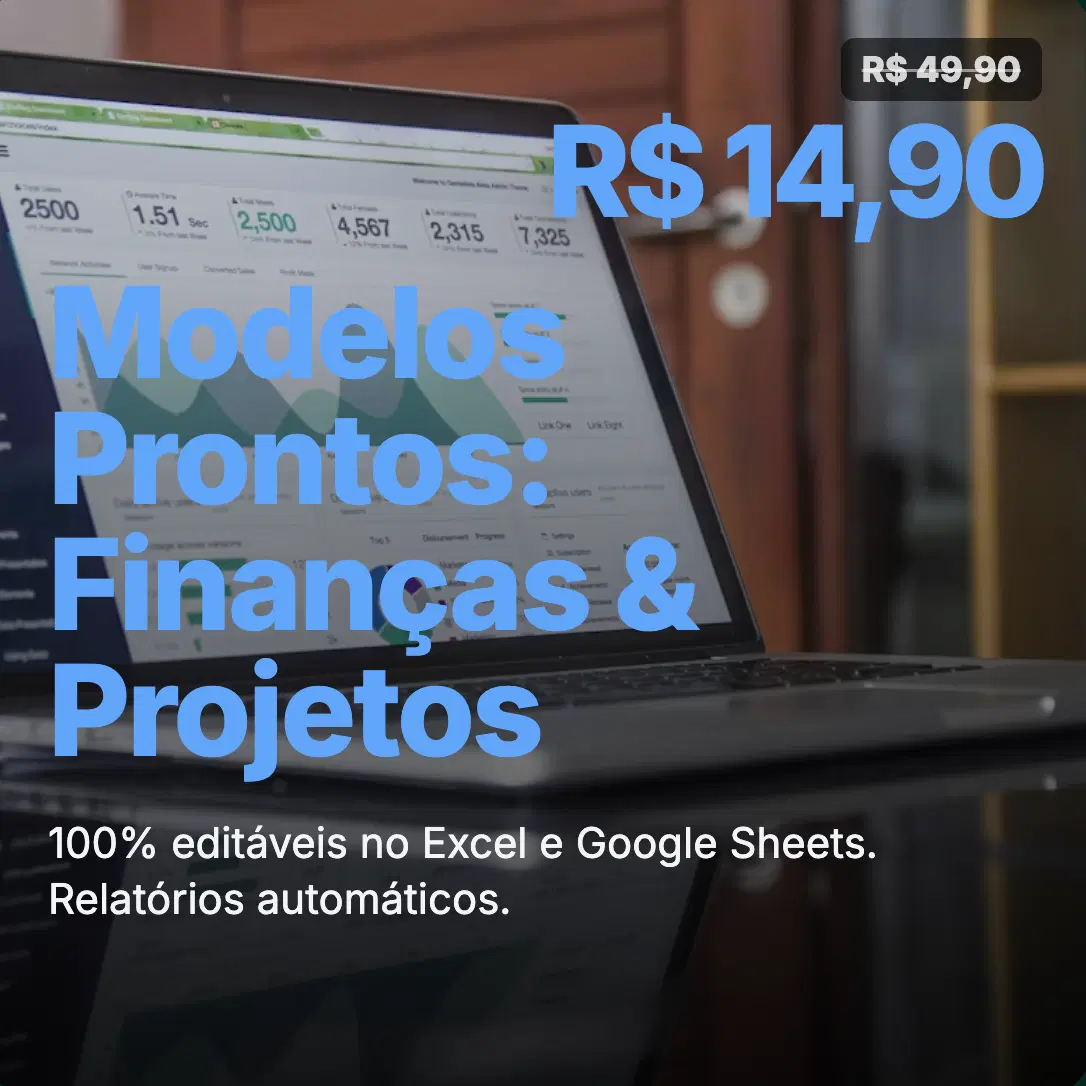 +100 Planilhas Profissionais para Excel e Google Sheets