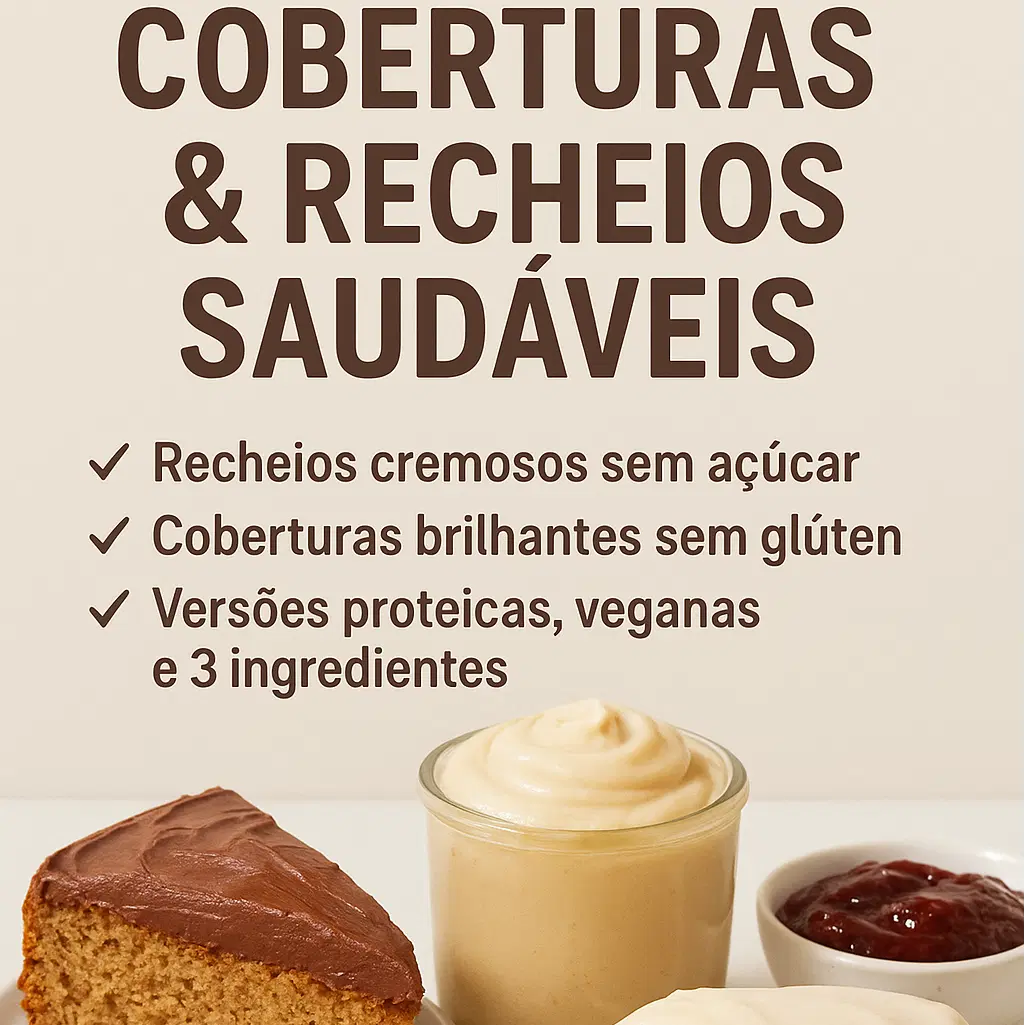 Cobertura e recheios Saudáveis