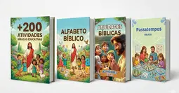 KIT Atividades e Desenhos Biblicos Infantis