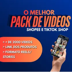 O melhor pack de vídeos para shopee e tiktok shop