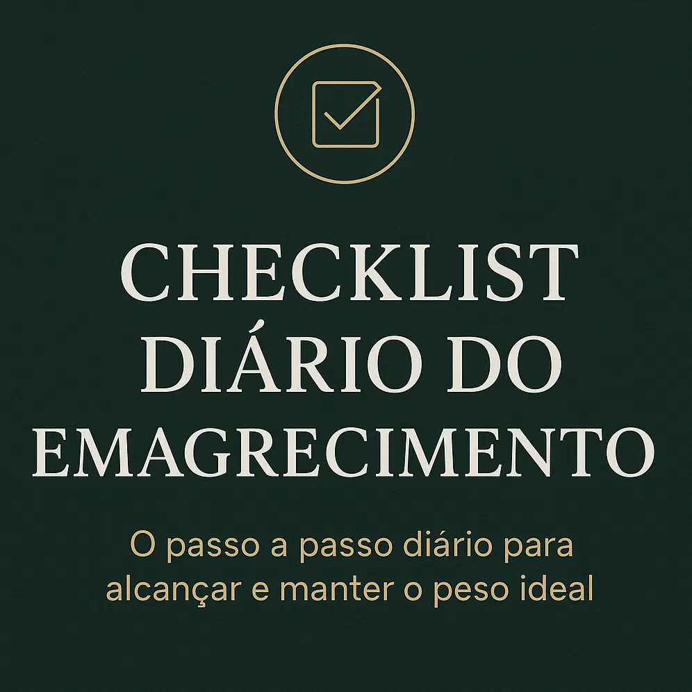 ✅ Checklist Diário para Emagrecer sem Academia