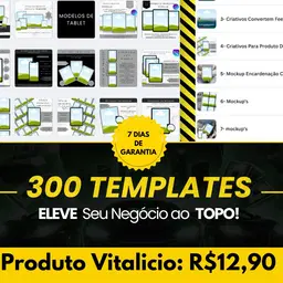 300 Modelos de Templates para Canva –  Compra Única e Vitalício