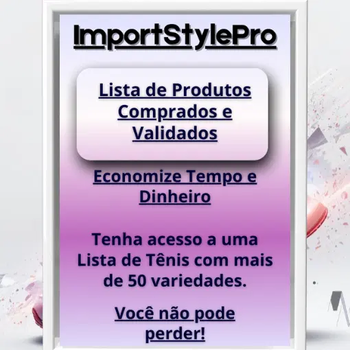 Lista de Tênis Comprados e Validados — Economize Tempo e Dinheiro