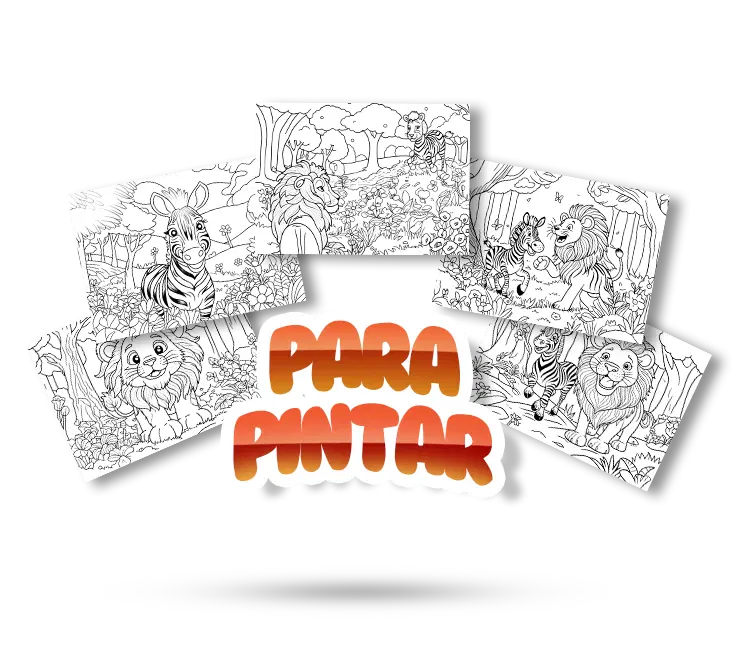 Livro de Pintura Imprimivel - Ray e Zurí: O Poder da Amizade