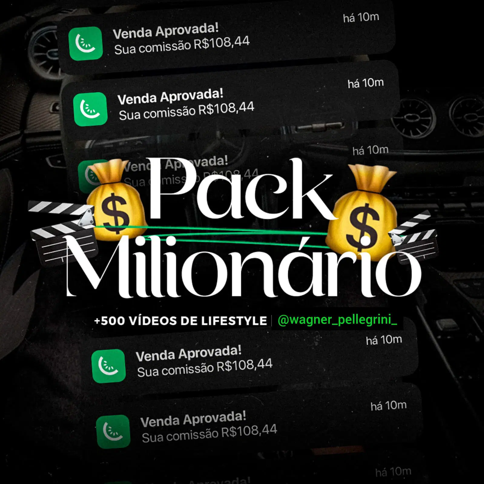Pack + 550 Vídeos de Lifestyle Milionário